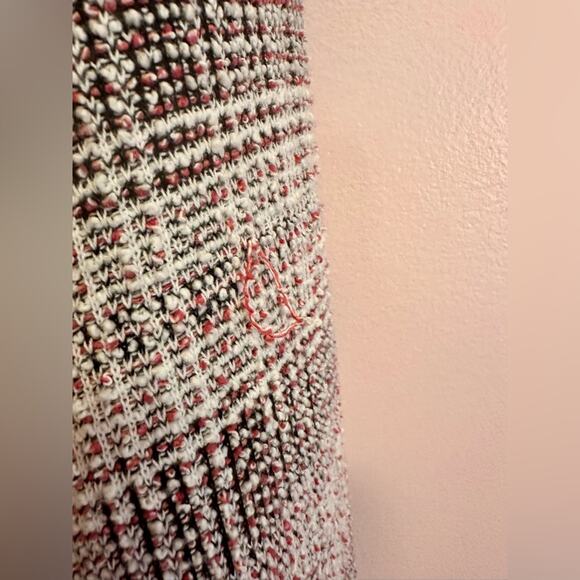 Max Studio Pink Black Tweed Fringe Open Blazer 3XL - Picture 7 of 12